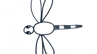 How to draw a dragonfly for kids