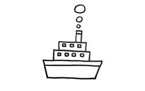 How to draw a Boat for kids
