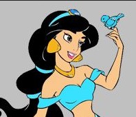 Princess Jasmine Coloring