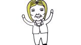 How to draw Hillary Clinton for kids