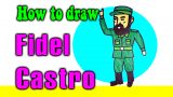 How to draw Fidel Castro for kids