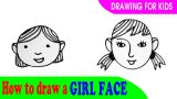 How to draw a Girl’s face easy for kids
