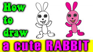 How to draw a CUTE RABBIT step by step