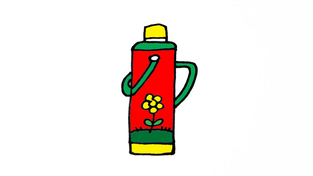 How to draw Thermos step by step, cách vẽ CÁI PHÍCH NƯỚC
