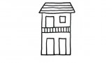 How to draw a house for kids