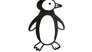 How to draw a Penguins for kids