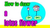 How to draw a lotus flower step by step