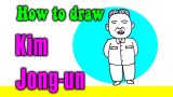 How to draw a Kim Jong-un for kid