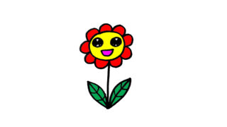 How to draw a cute flower easy, hướng dẫn vẽ BÔNG HOA CUTE đơn giản tặng cô 20/11