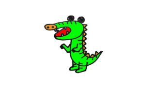 How to draw cute Crocodile easy step by step, Hướng dẫn vẽ CÁ SẤU cute đơn giản