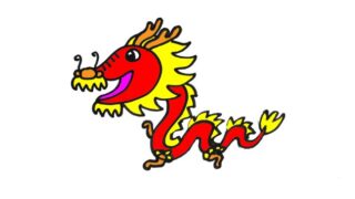 How to draw asian dragon easy step by step, Hướng dẫn vẽ rồng đơn giản từng bước
